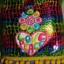 Rainbow Snakeskin and Pom Pom Harness Vest-1