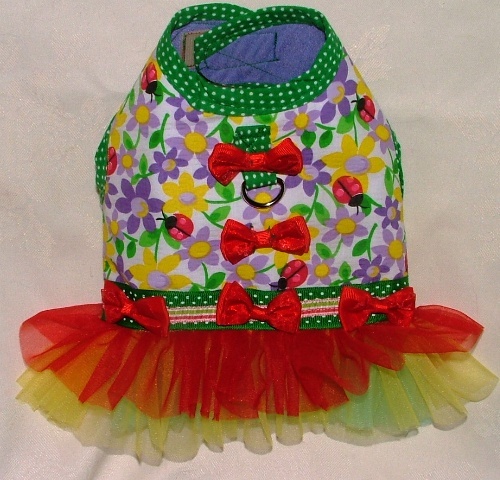 Lady Bugs and Bows Harness Vest!