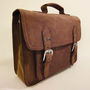 Large Leather Messenger - Full Grain Style Brief Bag-2
