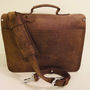 Large Leather Messenger - Full Grain Style Brief Bag-4