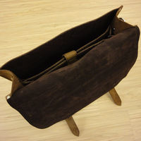 Large Leather Messenger - Full Grain Style Brief Bag - Thumbnail 3