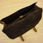 Large Leather Messenger - Full Grain Style Brief Bag-3