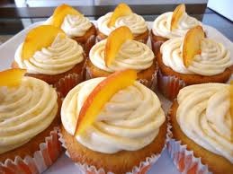 Georgia peach cupcakes