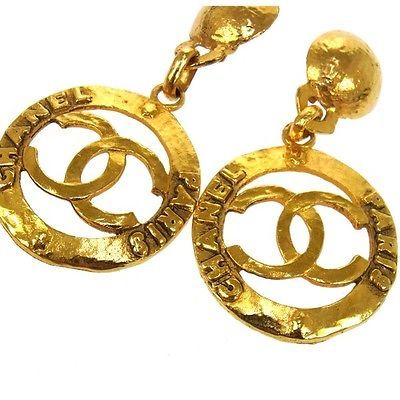 Vintage chanel rare clip on earrings