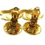 Vintage Chanel Logo Clip On Earrings-2
