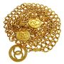 Vintage Chanel Gold Tone Medallion Chain Belt-1