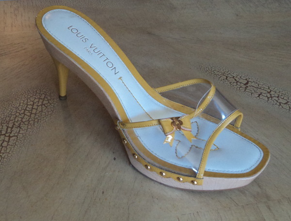Louis Vuitton Clear Resort Heels