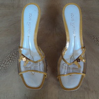 Louis Vuitton Clear Resort Heels - Thumbnail 1