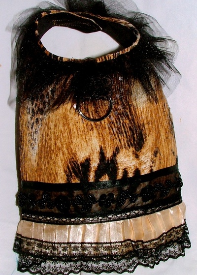 Lovely animal print harness vest!