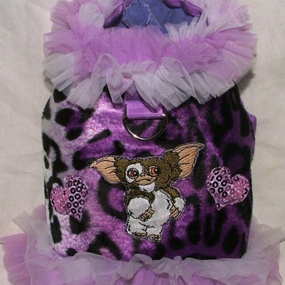 Purple leopard faux fur and the  gremlin