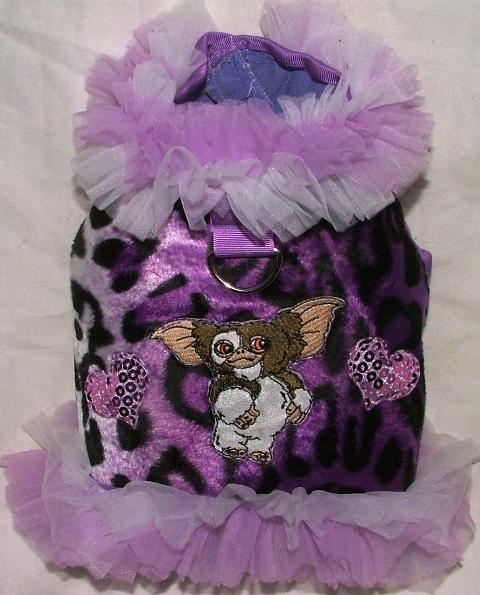 Purple Leopard Faux Fur and the  Gremlin