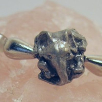 Pewter elephant moonstone circlet clip - renaissance sca larp halloween - Thumbnail 1