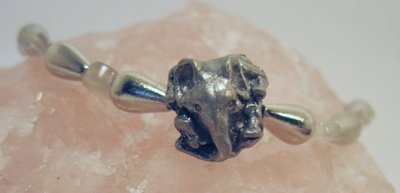 Pewter Elephant Moonstone Circlet Clip - Renaissance SCA LARP Halloween