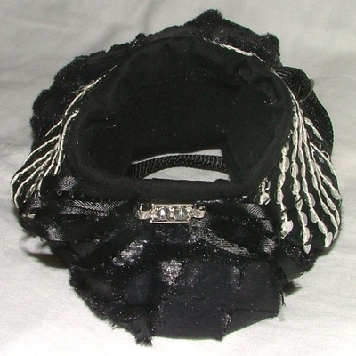 Black fur and sequin collar coat!