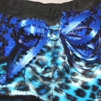 Blue Spotted Leopard Faux Fur Coat! - Thumbnail 1