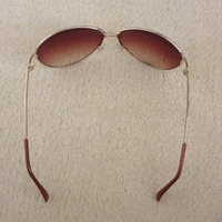 Brown/Gold Sunglasses - Thumbnail 1