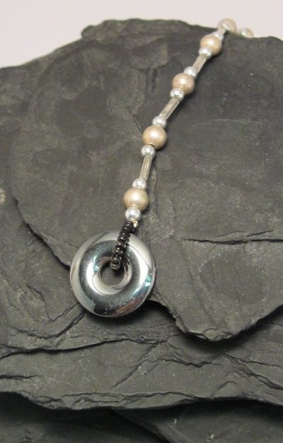 Rear view Mirror Decor - Hematite