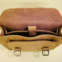 Leather Messenger Perfecto - Full Grain - Thumbnail 3