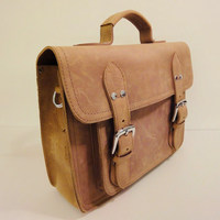 Leather Messenger Perfecto - Full Grain - Thumbnail 1