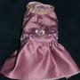 Rose Bridal Satin Dress, for a small toy breed!-1