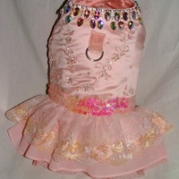 Glamous Pink Bling Harness Dress - Thumbnail 1