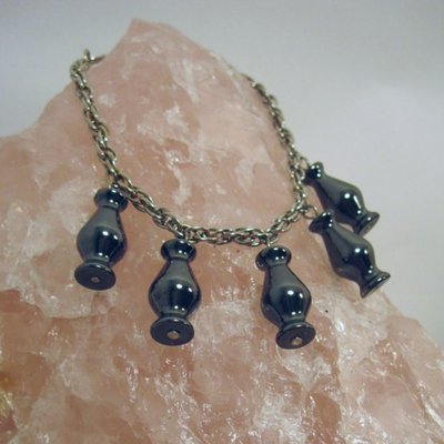 Hematite circlet clip - renaissance sca larp