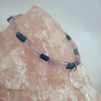 Amethyst, Aventurine, and Swarovski Crystal Circlet Clip - Thumbnail 2