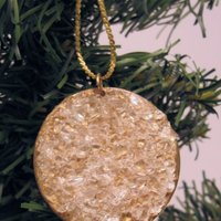 Quartz Crystal Disc Necklace - Thumbnail 2