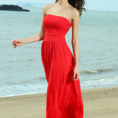 Red cling then flow maxi