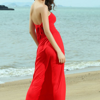Red Cling then flow maxi - Thumbnail 1