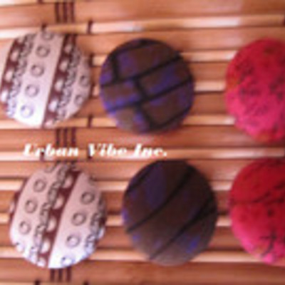 Urban  button earrings set of 3 (003)