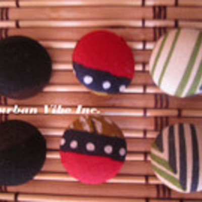 Urban  button earrings set of 3 (004)
