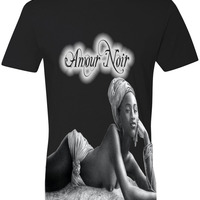 Amour Noir Natural Body Premium Fitted Short Sleeve Crew Neck T-Shirt - Thumbnail 4