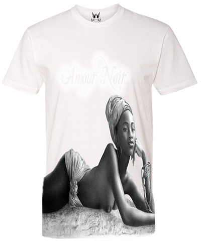 Amour Noir Natural Body Premium Fitted Short Sleeve Crew Neck T-Shirt