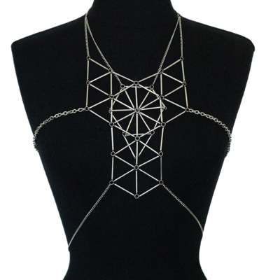 Polytope chest plate - large-scale silver - Thumbnail 1