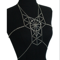 Polytope Chest Plate - Large-Scale Silver - Thumbnail 1