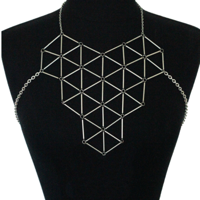 Hexahedron harness - large-scale silver - Thumbnail 1
