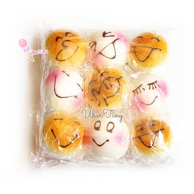 9-squishy bun party pack
