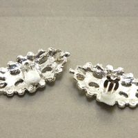 A pair of Rhombus Rhinestone Wedding Bridesmaids gift Bride Shoes Clips - Thumbnail 1
