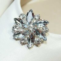 A PAIR OF RHINESTONE CRYSTAL WEDDING BRIDAL BLING SHOES CLIPS - Thumbnail 1