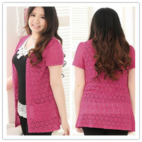 Plus Size Elegant Lace Bead Cardigan Free Ship SP140854 - Thumbnail 1