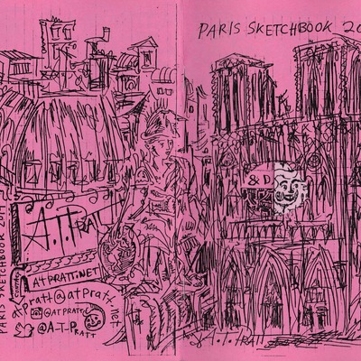 "'vive la france' (paris sketchbook 2014)"