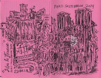 "'Vive La France' (Paris Sketchbook 2014)"