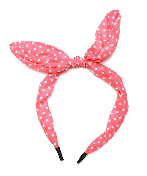 Polka Dot Bow Tie Headband - Assorted Colors