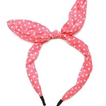 Polka Dot Bow Tie Headband - Assorted Colors