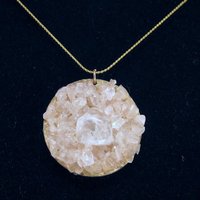 Quartz Crystal Disc Necklace #2 - Thumbnail 3