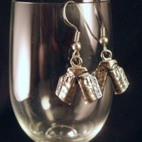 Pewter Cowboy Chaps Earrings - Thumbnail 2