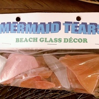 Mermaid Tears - Beach decor glass large bag - Thumbnail 3