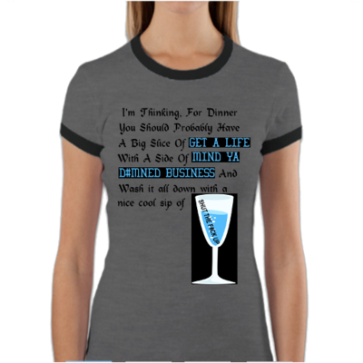 Dinner women's ringer t shirts