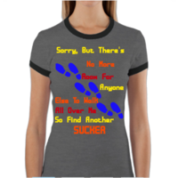 Sucker Women's Ringer T Shirt - Thumbnail 1